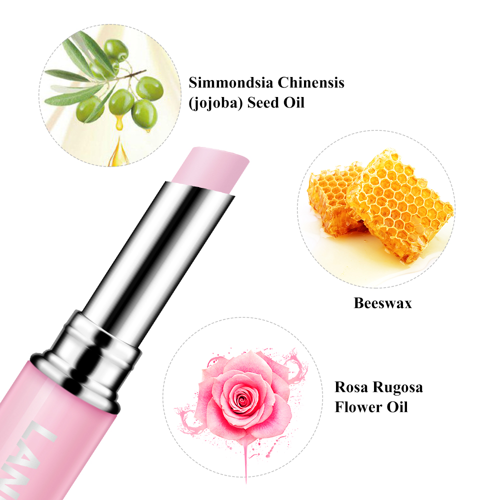LANBENA Роза chapstick бальзам для губ Розовый Бесплатная доставка
