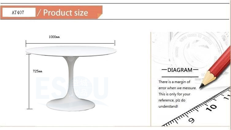 ホワイトハイグロスモダンなデザインファイバーグラスダイニングテーブル問屋・仕入れ・卸・卸売り