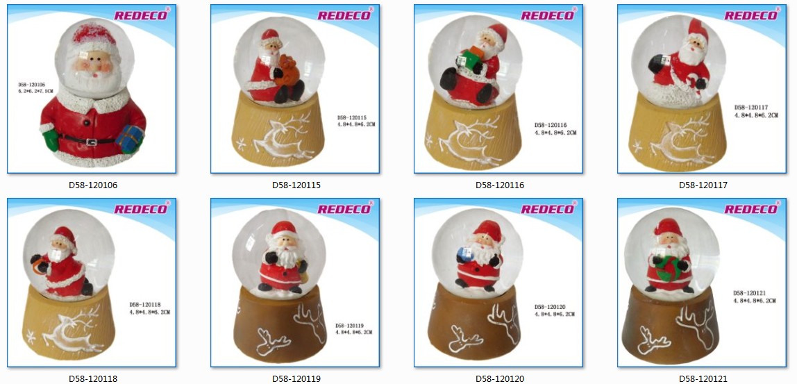 樹脂クリスマスカスタムスノードーム問屋・仕入れ・卸・卸売り