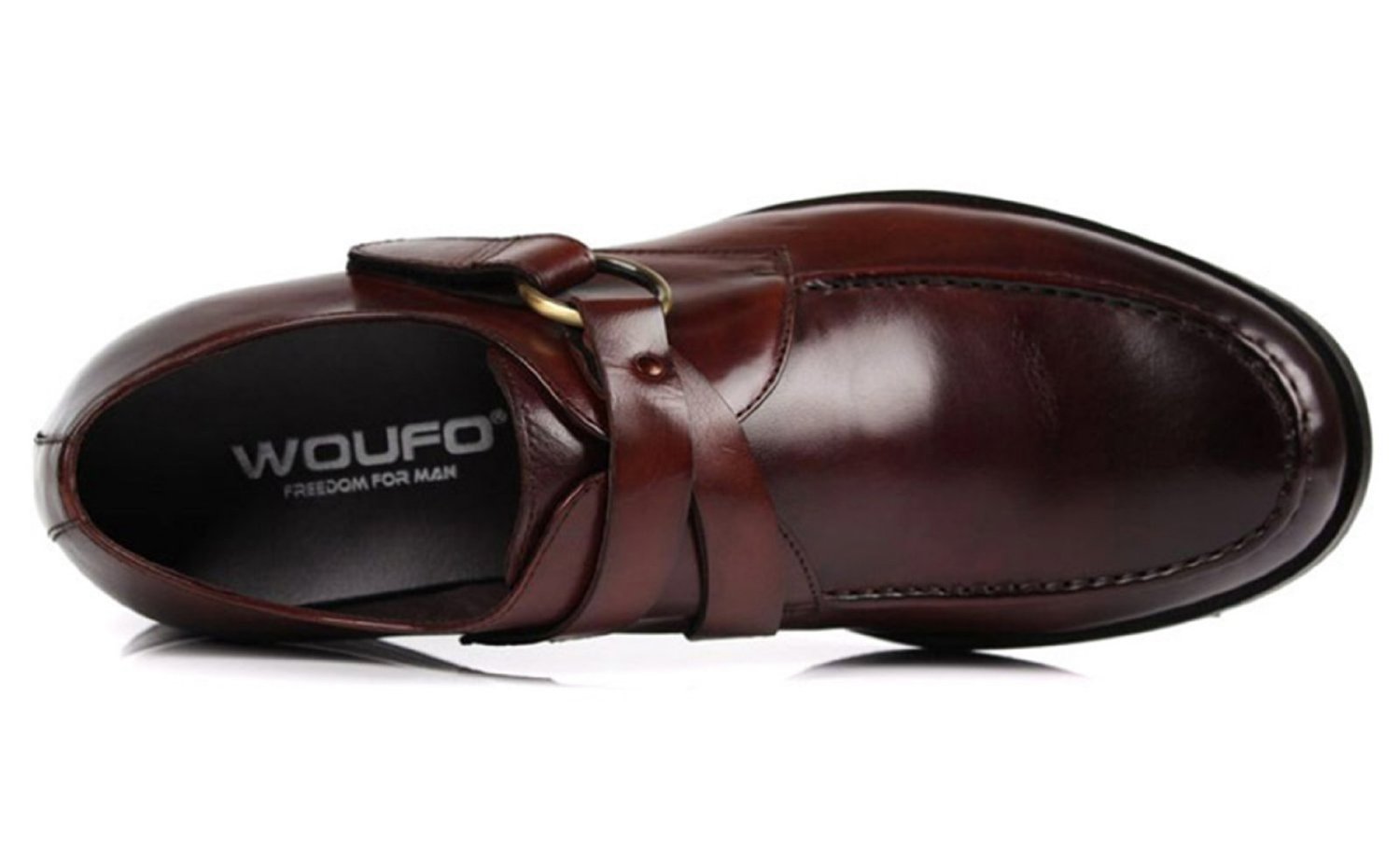 [WOUFO]WOUFO ビジネスシューズ 革靴 牛革 カジュアルシューズ メンズ ブリティッシュ ヒール ローカット レザー ファッション 0702-522問屋・仕入れ・卸・卸売り