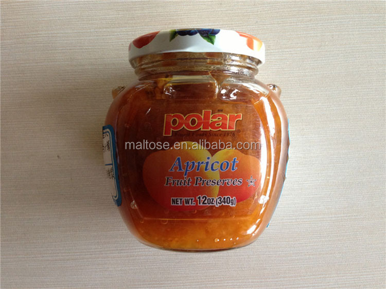 canned glass jar mulberry jam/ mulberry syrup with pulp
