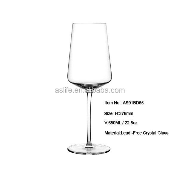 (AS91BD65)650ml 22.5oz Red Wine Goblets Wholesale!Germany Machine Made Wine Glass!Wholesale Machine Made Glass Goblets Red Wine