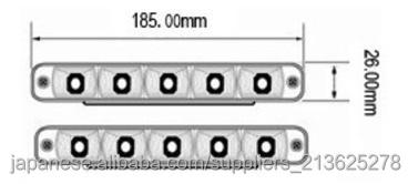 グリルライト 5個 1連高輝度ハイパワー人気新品 デーライト 汎用 900 LM DRL LEDデイライト問屋・仕入れ・卸・卸売り