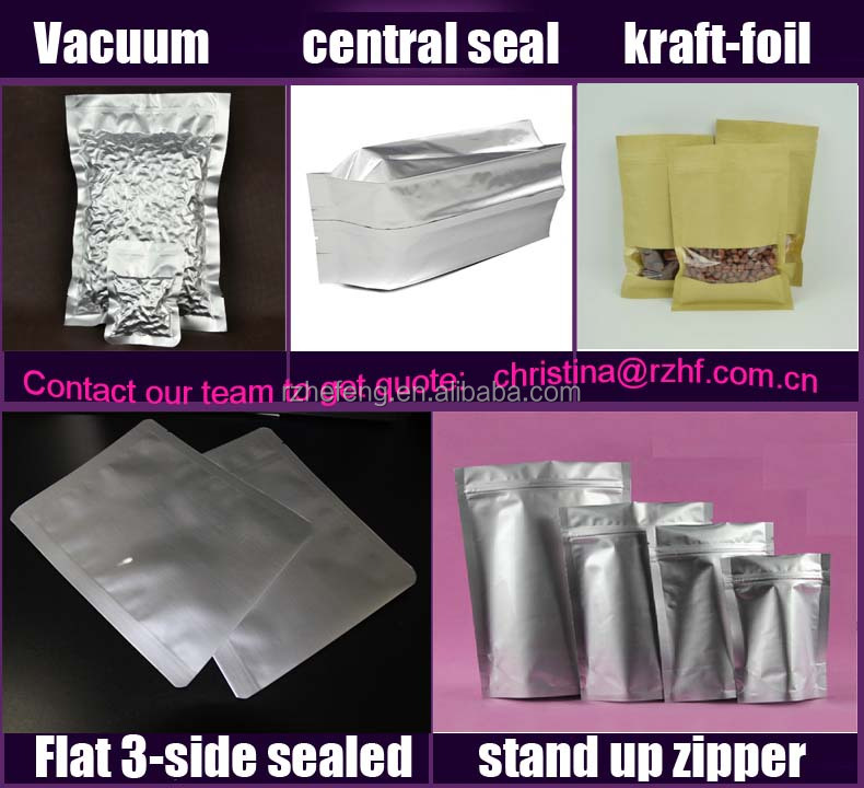 anti-static foil backed clear front stand up tea bags