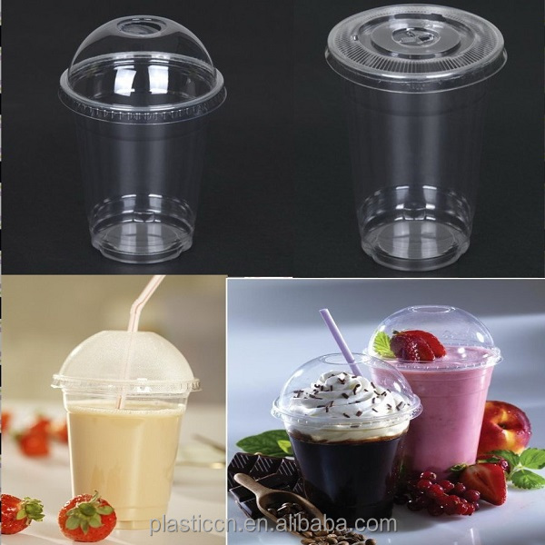 12 oz plastic smoothie cup/disposable juice cup/wholesale cups with lid