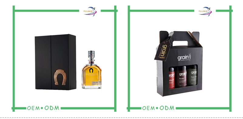 high quality printed cardboard red wine boxes