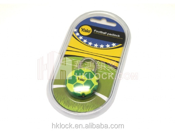 パスワードの南京錠エールワールドカップテーマバージョン( 緑と黄色の色)問屋・仕入れ・卸・卸売り