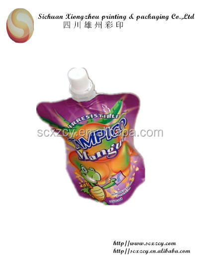 custermized stand up pouch with spout for coconut water