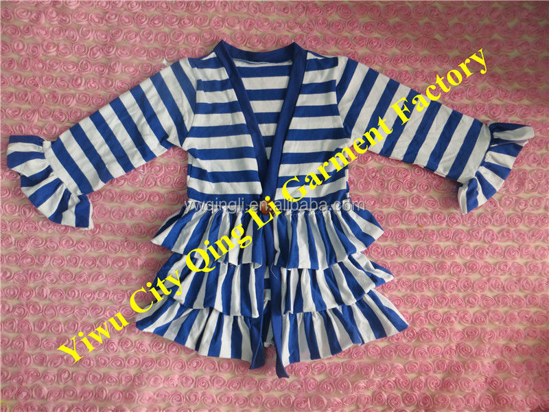 ブティックの子供マスタードパイ赤ちゃんの女の子の秋の服卸売ワイン赤長袖ボタン付きフリルニット綿のカーディガン問屋・仕入れ・卸・卸売り