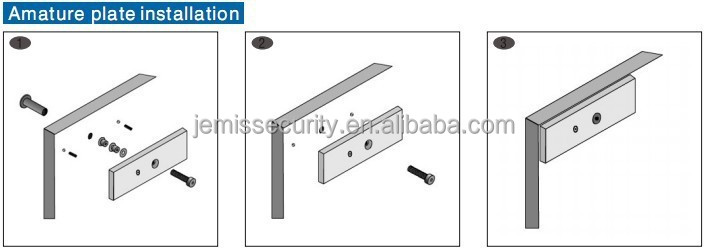 Frameless Glass Doors Lock Magnetic Safety Locks Electric Magnetic