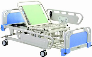 最高品質five機能エポキシコーティングされたスチールフレーム電気病院のベッド仕入れ・メーカー・工場