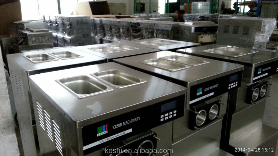 2014 KE SHI KS-5200 series high quality 3 flavors commercial soft ice cream machine / yogurt machine(CE approved)