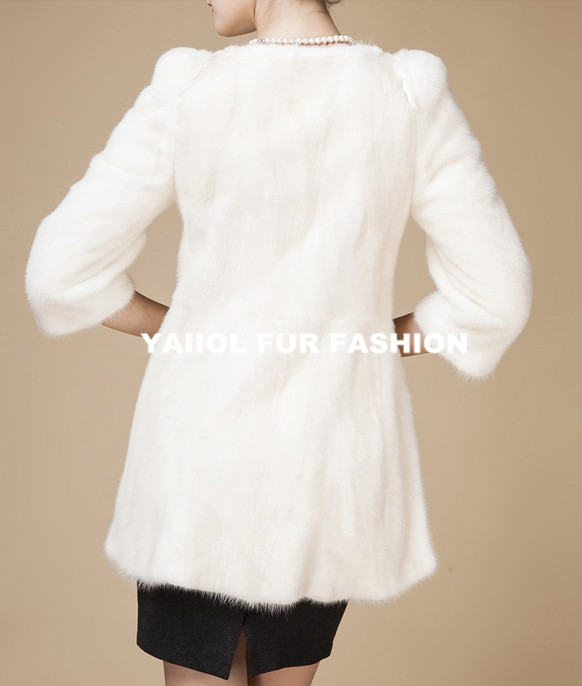 自然な中国から女性ミンクの毛皮のコート問屋・仕入れ・卸・卸売り