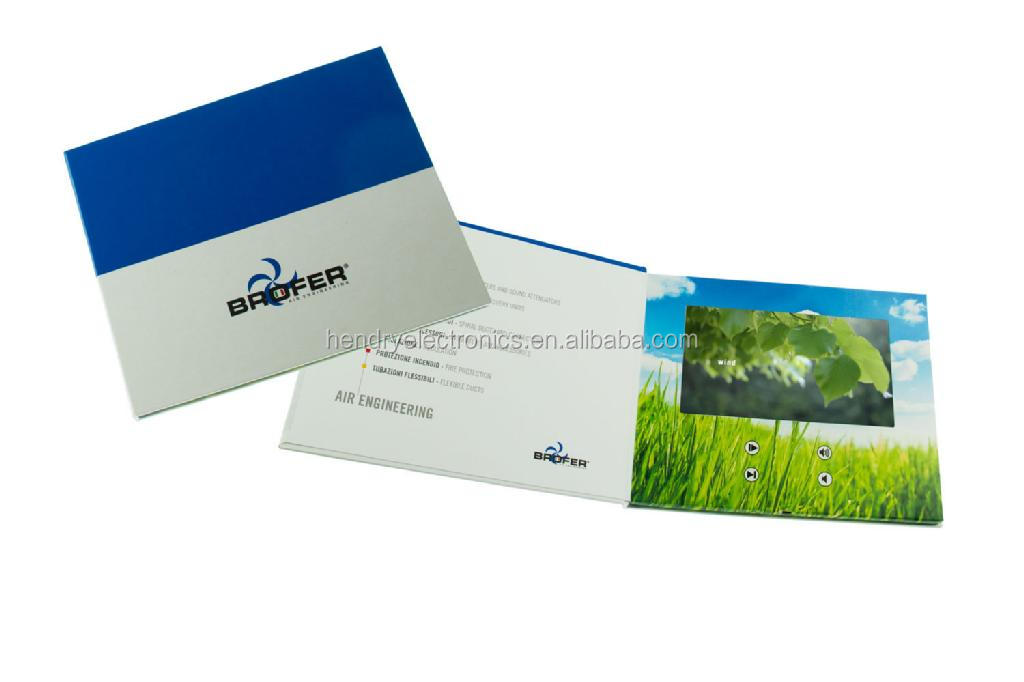 2014新しい5インチ液晶グリーティングカード/招待ビデオカード用ビジネスとホリデー仕入れ・メーカー・工場