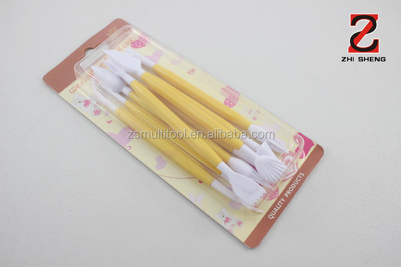 6-pieces cake modelling tool set, with fine packing, fondant cake decoration set