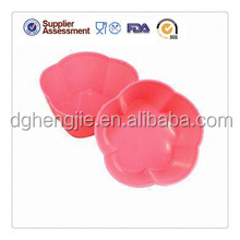 Eco friendly round shape silicone cup cake decoration