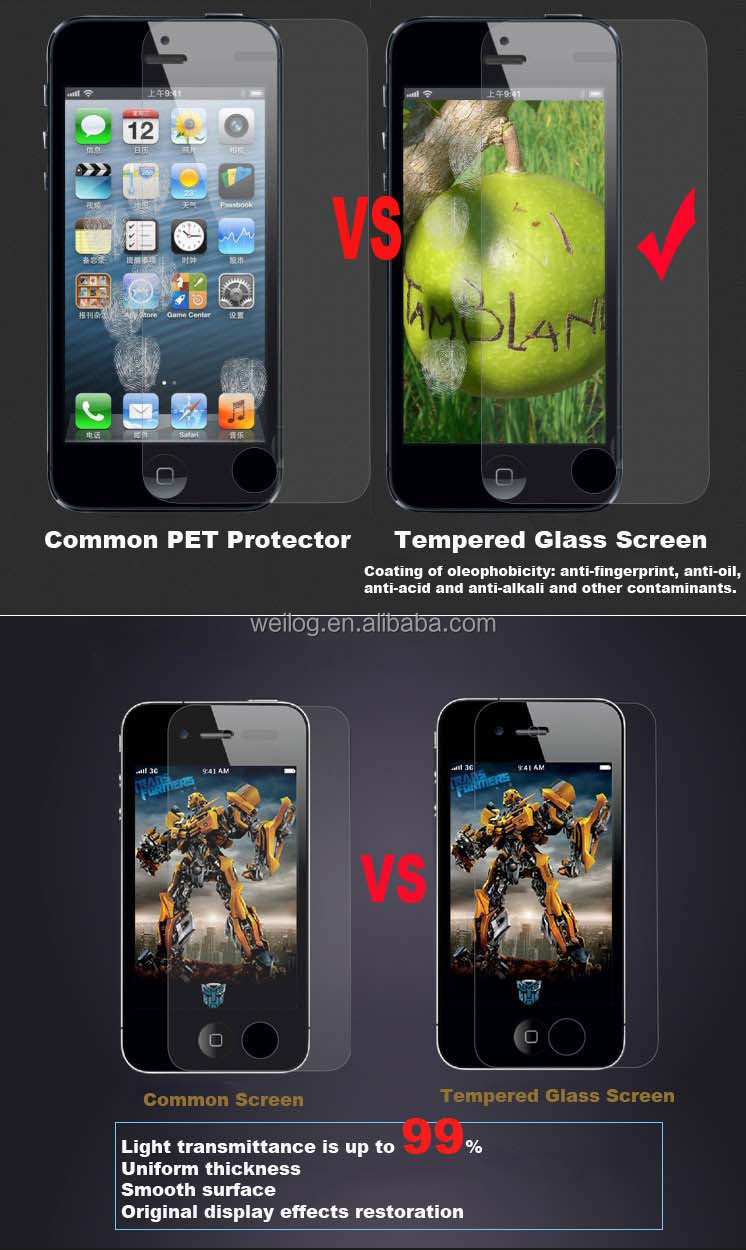 卸売価格99％transparents強化ガラススクリーンプロテクターiphone5防爆強化ガラススクリーンプロテクター問屋・仕入れ・卸・卸売り