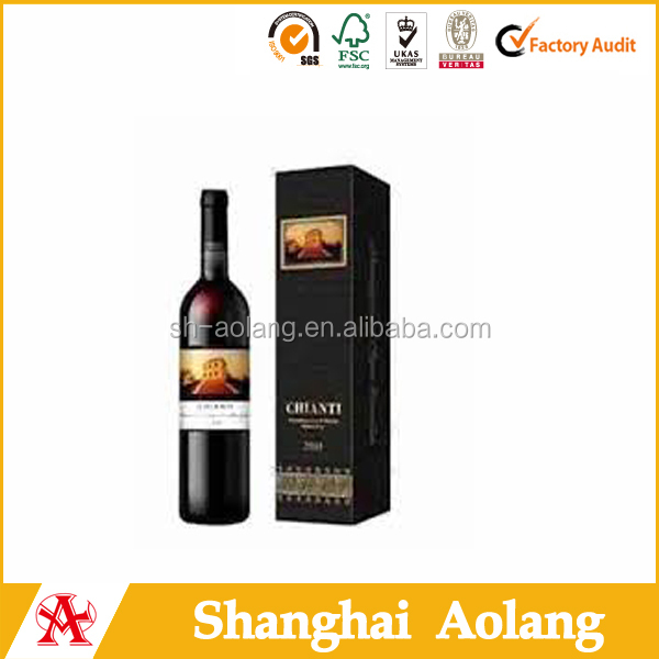 High end good quality paper red wine cardboard box