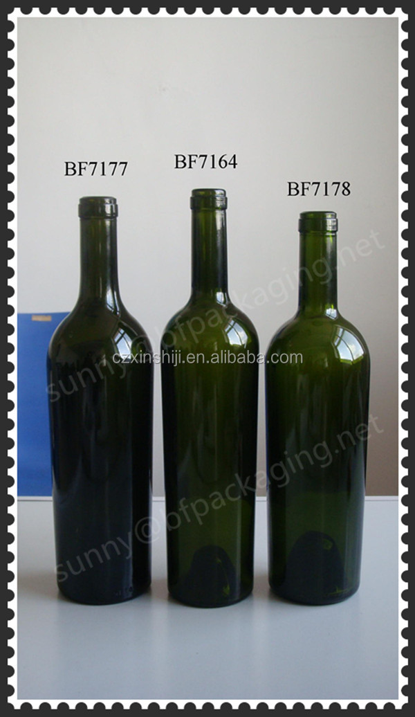 750ml size bottle of champagne with cork top