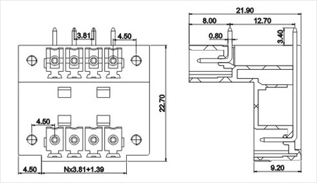 三河緑sh222rm-3.81プラグイン可能なターミナルブロックコネクタの製造仕入れ・メーカー・工場