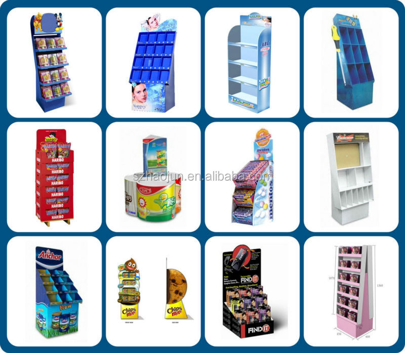 Red Wine Cardboard Display Stand Bottle Shape For Supermarket