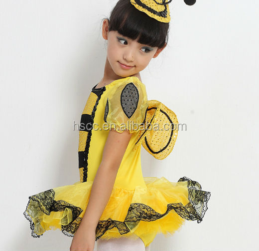 社交ダンス用ドレスプロの子供の女の子の子供の日中国美しいハチの衣装子供のパフォーマンスの摩耗問屋・仕入れ・卸・卸売り
