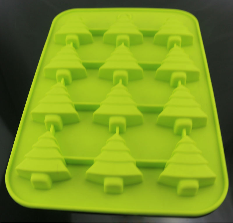 Christmas Tree Shaped Chocolate Candy Bar Molds