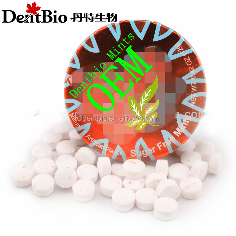 Mints candy in Click Clack Tin case OEM Sugar Free mints
