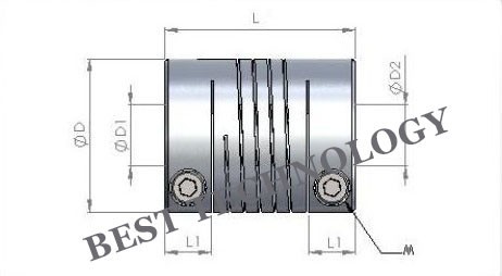 Description Picture 5 of item8mm to 12mm Flexible Shaft Coupling Clamp CNC Starter Shaft Coupler Connector Diameter 30mm Length 35mm