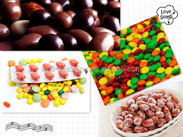 improved chocolate coating machine with stainless steel closed structure