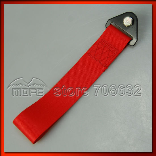 Universal Polyester Front Rear Tow Rope Towing Strap Red Black Green Yellow DSC_0679