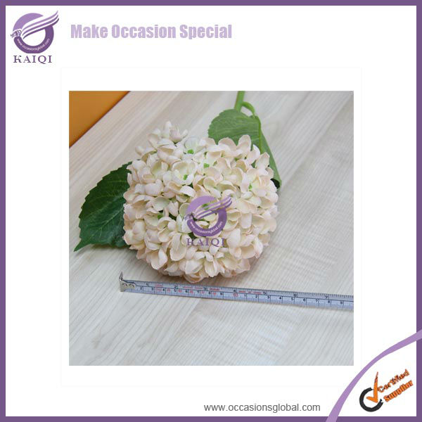 18447 champagne hydrangea hot sale good quality cheap artificial flowers