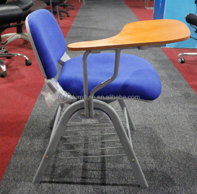 ブルー生地スタッカブル学生学校椅子書き込みパッド合板RF-T001B仕入れ・メーカー・工場