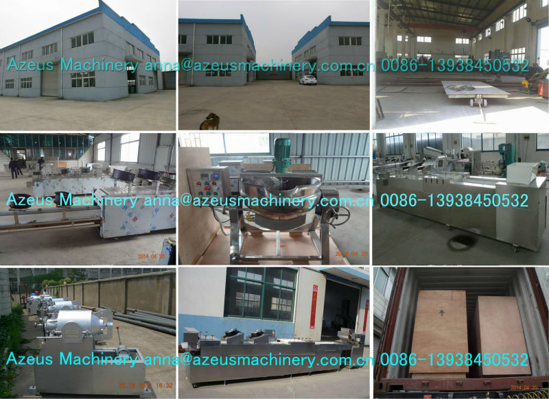 660 Sweet Snack Chocolate Nut Bar Making Machine with different shapes