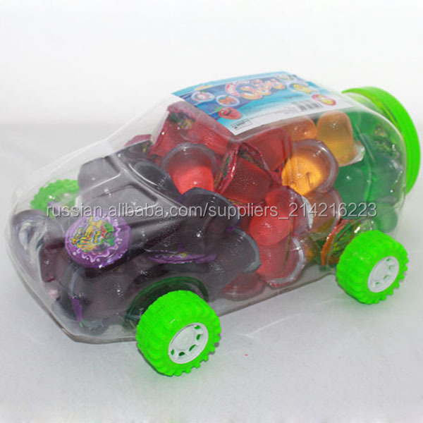 Fruit flavored assorted mini candied fruit jelly