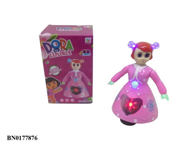 バッテリ駆動のおもちゃ電動3dライト踊る少女のおもちゃ問屋・仕入れ・卸・卸売り