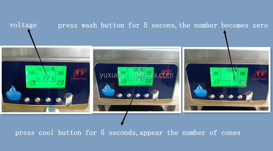Small machine soft service ice cream machine RB1119