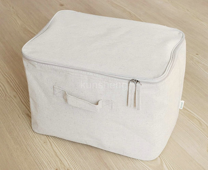 simple cotton canvas zipper storage bag storage box simple cotton canvas zipper storage bag storage box