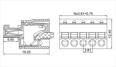 三河3.81プラグイン可能なターミナルブロックコネクタの製造仕入れ・メーカー・工場