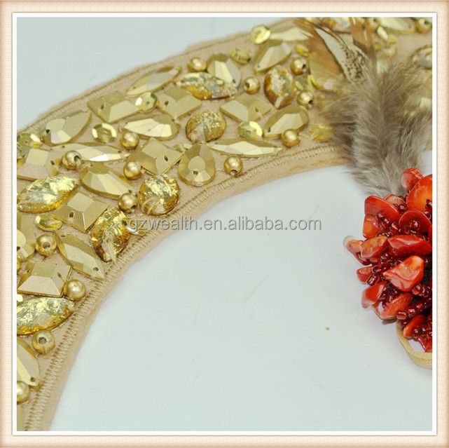 ファッション刺繍ビーズの首輪と女性のドレスの装飾のためのアクリルビーズ仕入れ・メーカー・工場