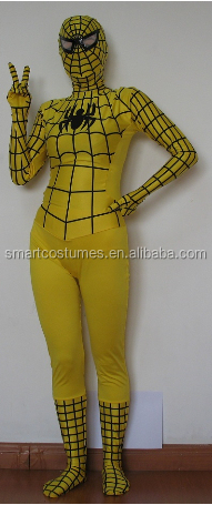 ライクラスパイダーマン衣装スパイダーマン衣装大人ラテックス黒いスパイダーマン衣装問屋・仕入れ・卸・卸売り