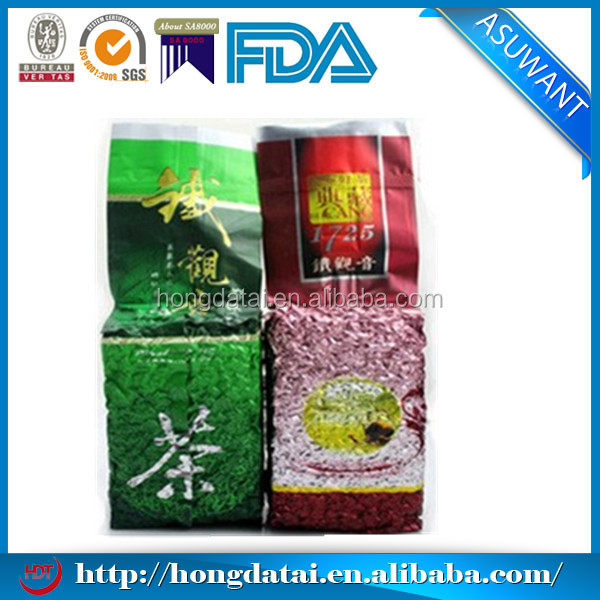 laminated side gusset customer printed tea bag