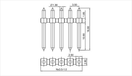 三河pcbコネクタの製造ネジ端子台を3.5mmオス部仕入れ・メーカー・工場