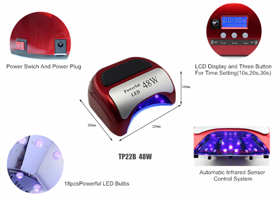 beautyshowプロフェッショナルな高品質のuvledランプのドライヤー4のためのジェルネイルポリッシュをオフソーク問屋・仕入れ・卸・卸売り