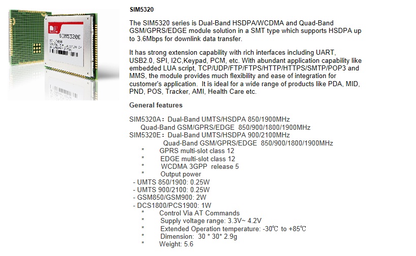 シムコムwcdma3g/hspaモジュールsim5320usb2.0仕入れ・メーカー・工場