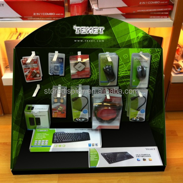 Cardboard Display Stand , Chewing Gum Counter Display , Supermarket Industrial Use Paper POp Display Rack