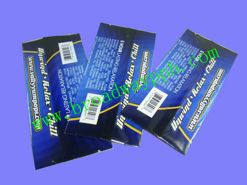 printing back middle seal candy foil lollipop packaging bag