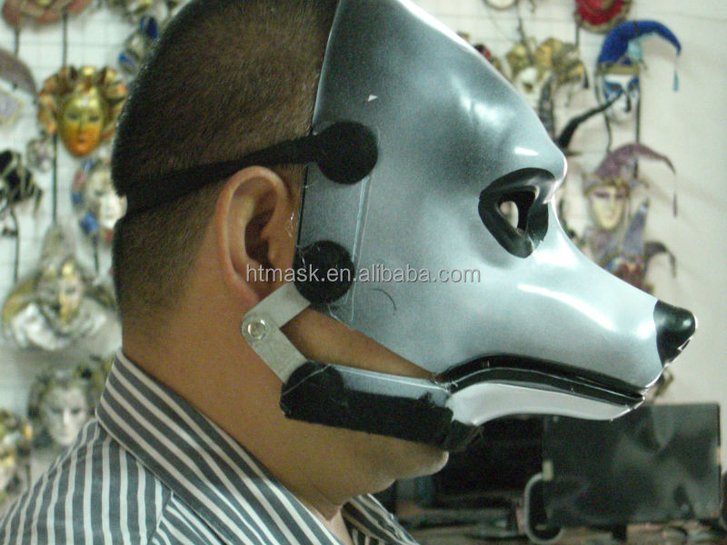 軽快口オオカミマスク/毛皮で覆われたマスク/現実的な動物のパーティーマスク問屋・仕入れ・卸・卸売り