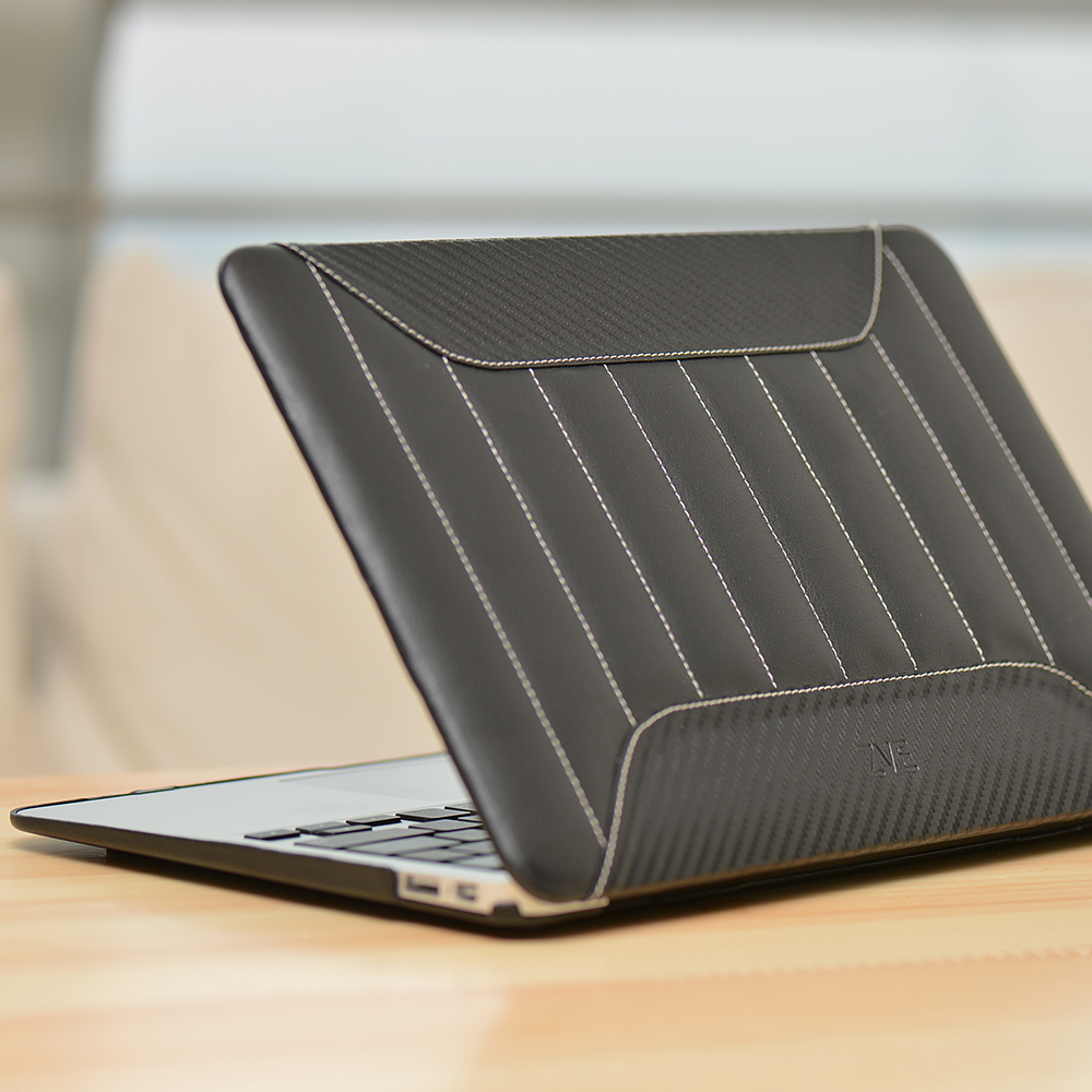 ZVE Solid Color Leather Full Body protector laptop Case cover for