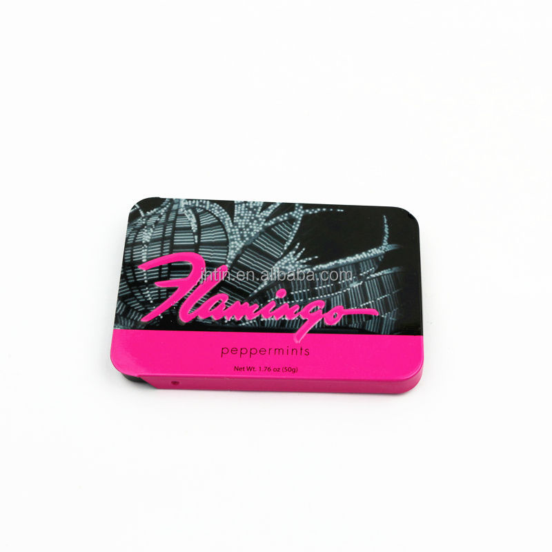 Sliding closure card box chewing gum case packaging box wholesale